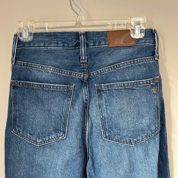 MADEWELL The Mom Jean High Waist Dark Wash Slouch Relaxed Sz 25 - Picture 8 of 13